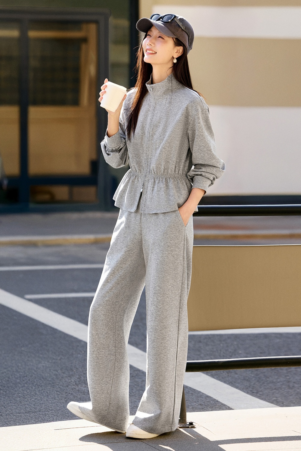 All-match show young spring hoodie a set for women