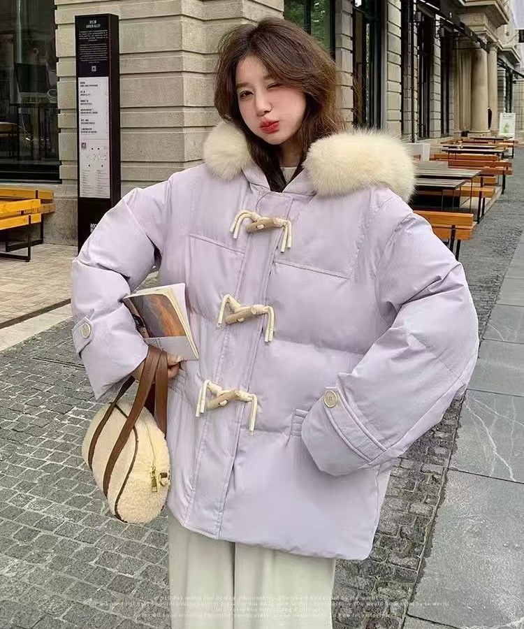 Down bread clothing winter cotton coat for women