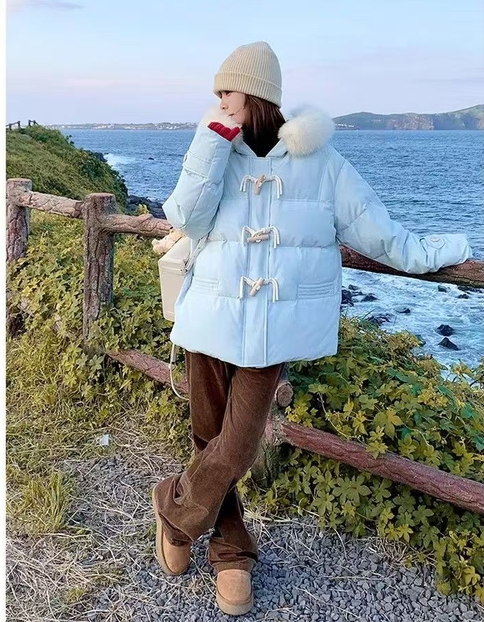 Down bread clothing winter cotton coat for women