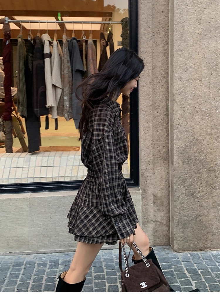 Pinched waist niche shirt spicegirl slim T-back for women