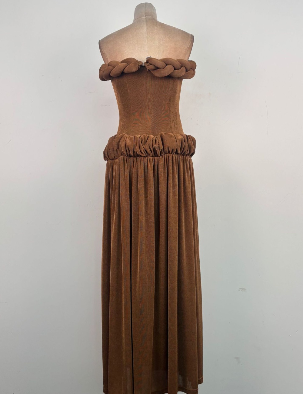 Wrapped chest slim long dress temperament niche dress