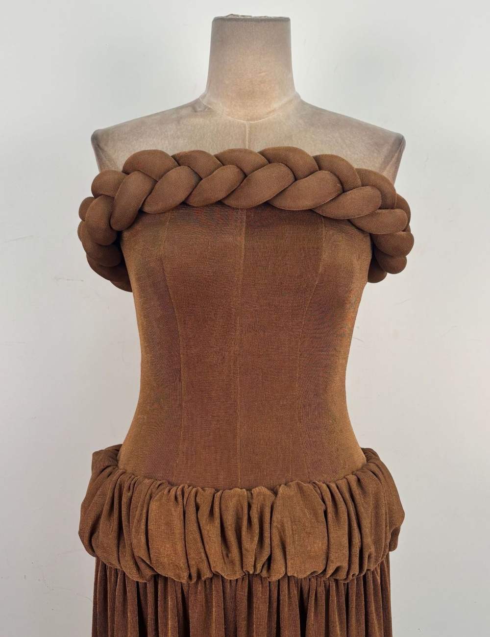 Wrapped chest slim long dress temperament niche dress