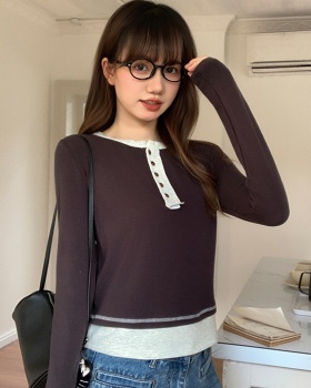 Autumn and winter T-shirt bottoming shirt for women