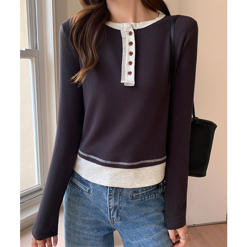 Autumn and winter T-shirt bottoming shirt for women