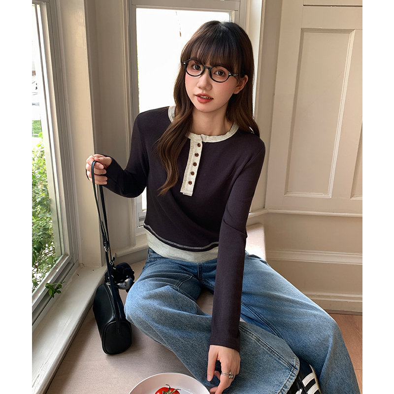 Autumn and winter T-shirt bottoming shirt for women
