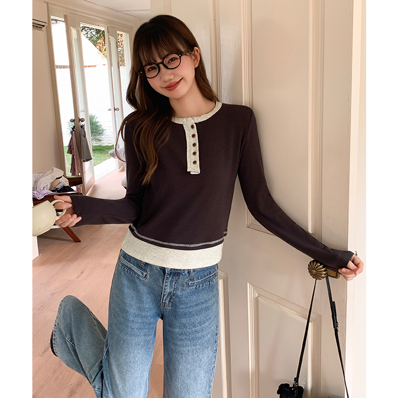 Autumn and winter T-shirt bottoming shirt for women