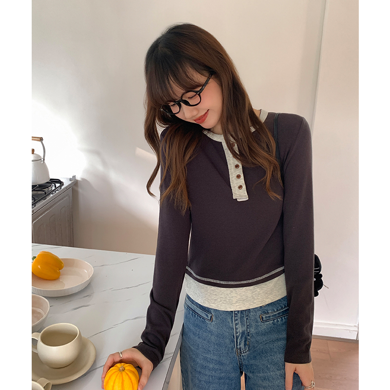 Autumn and winter T-shirt bottoming shirt for women
