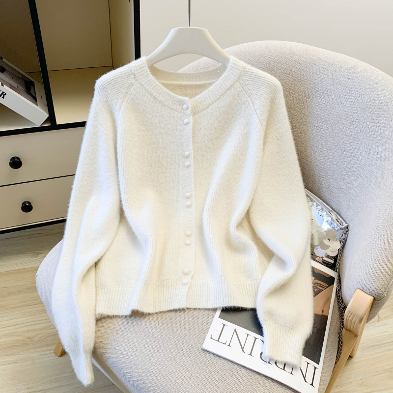 Scarf red coat spring knitted sweater