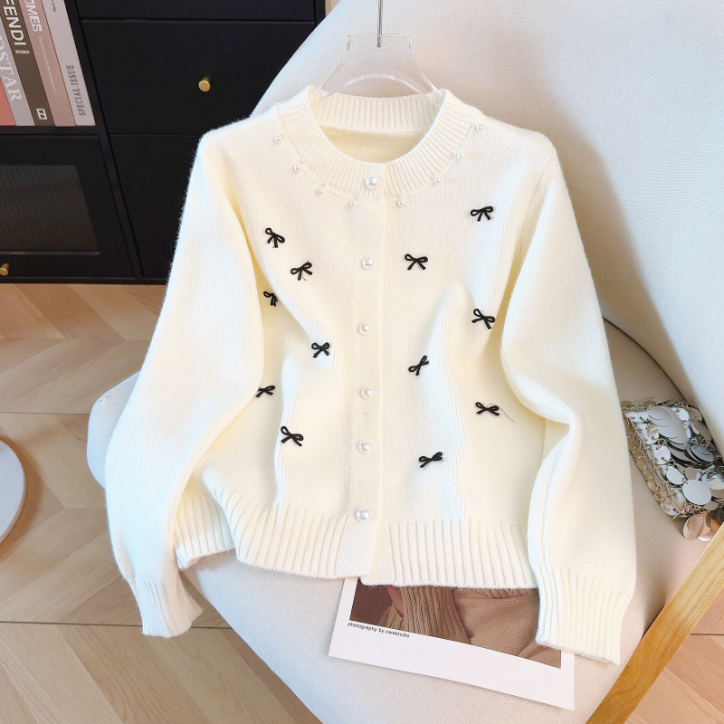 All-match Western style cardigan Korean style slim sweater