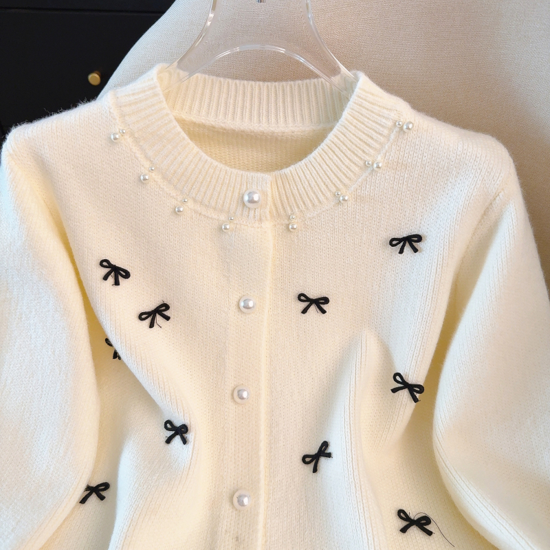 All-match Western style cardigan Korean style slim sweater
