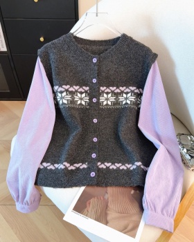 Niche spring tops long sleeve sweater for women