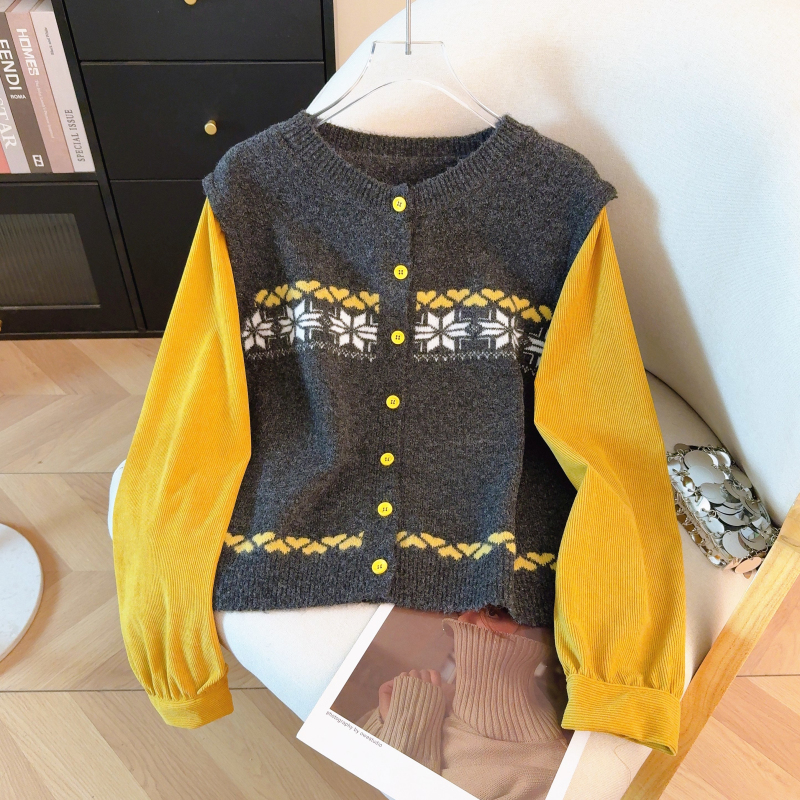 Niche spring tops long sleeve sweater for women