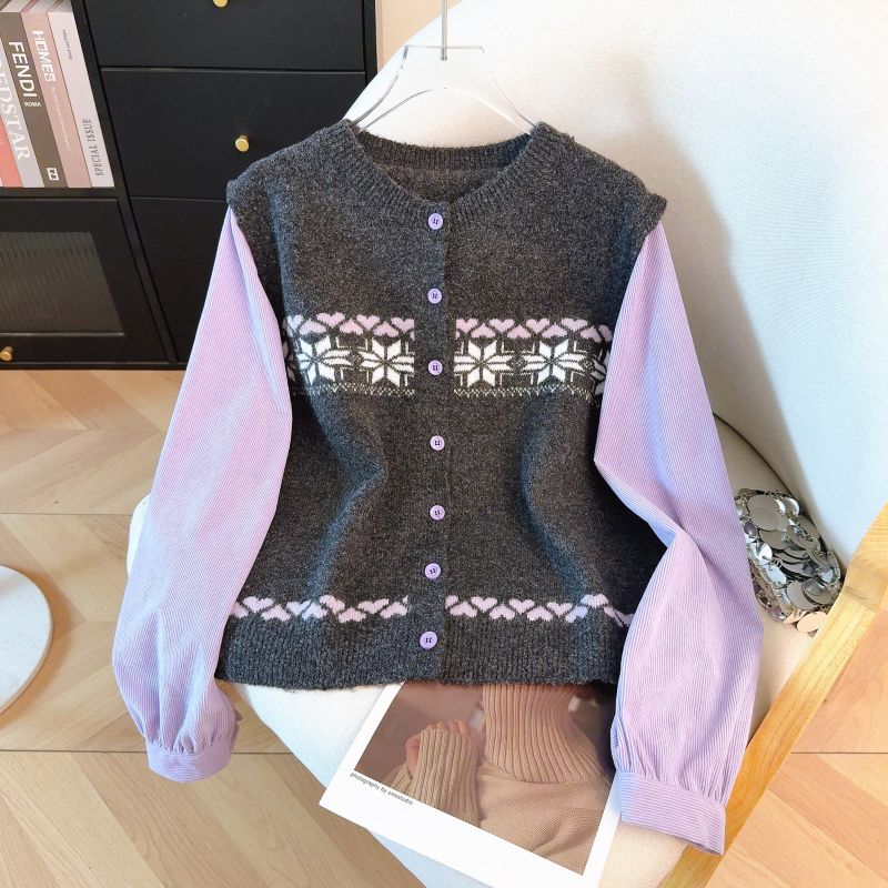 Niche spring tops long sleeve sweater for women