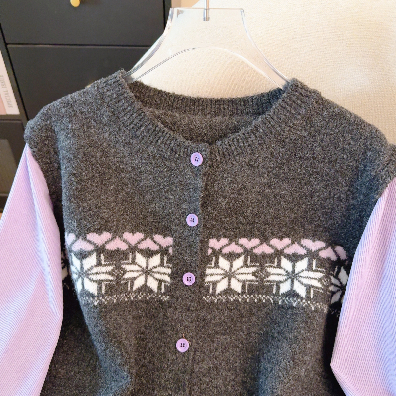 Niche spring tops long sleeve sweater for women