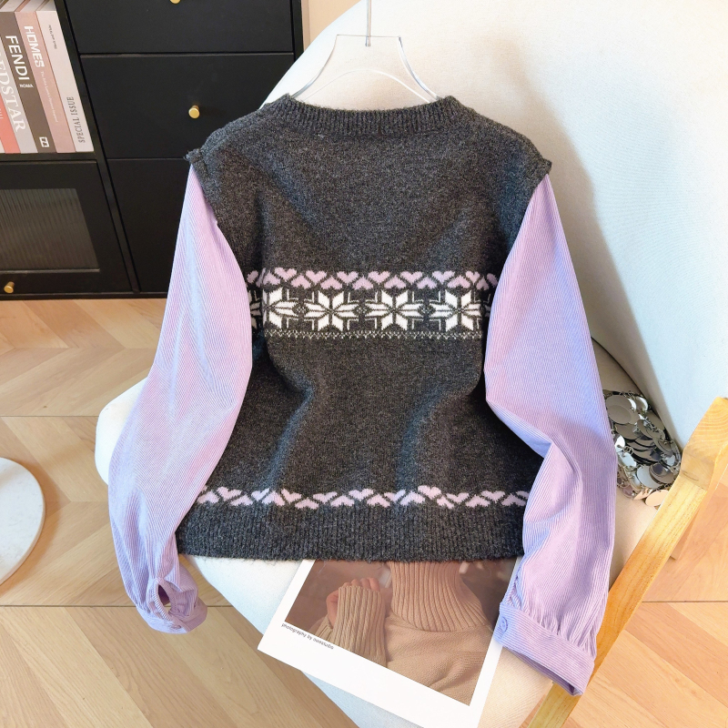 Niche spring tops long sleeve sweater for women