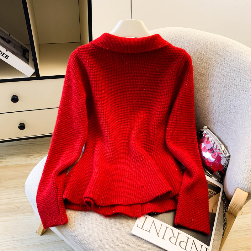 Double-breasted cardigan spring coat for women