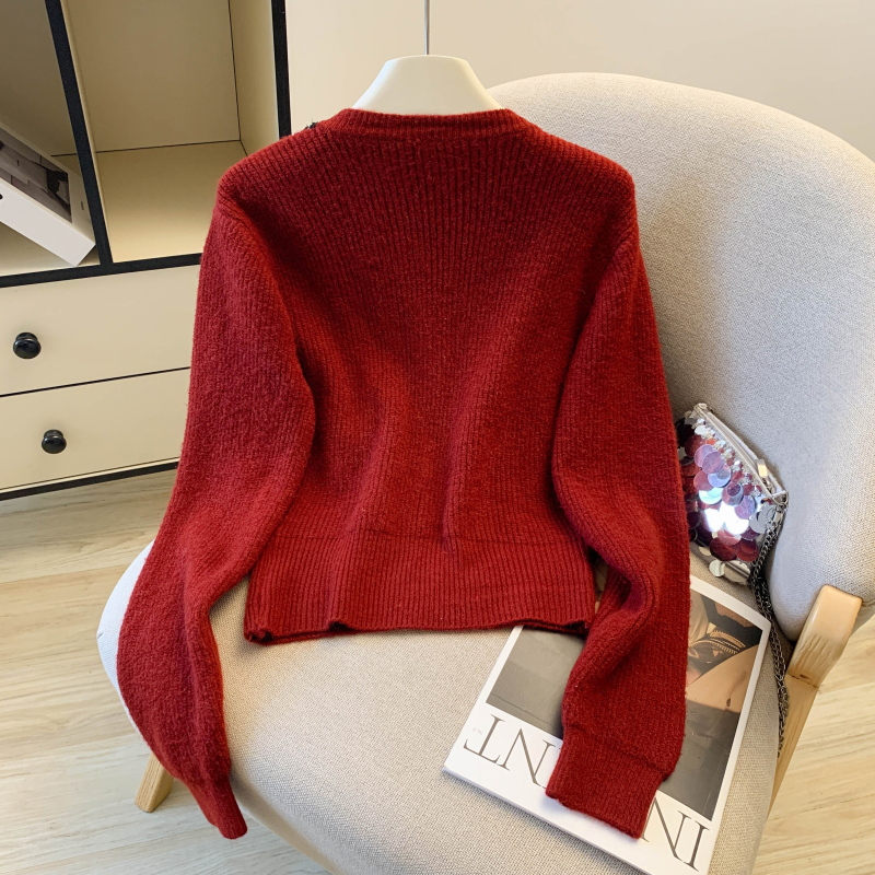 Spring slim Korean style mixed colors chanelstyle cardigan