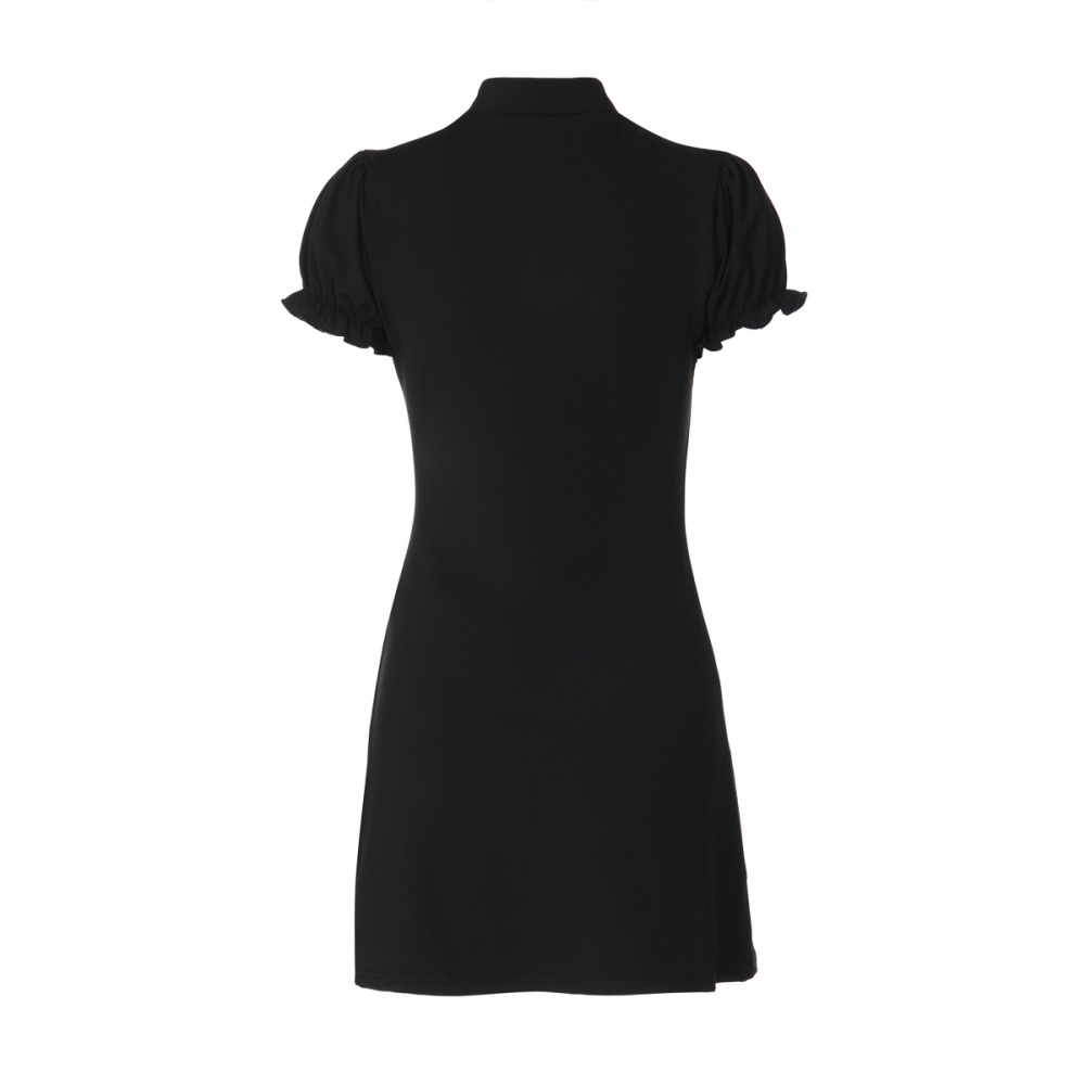 Short sleeve nightclub France style dress for women