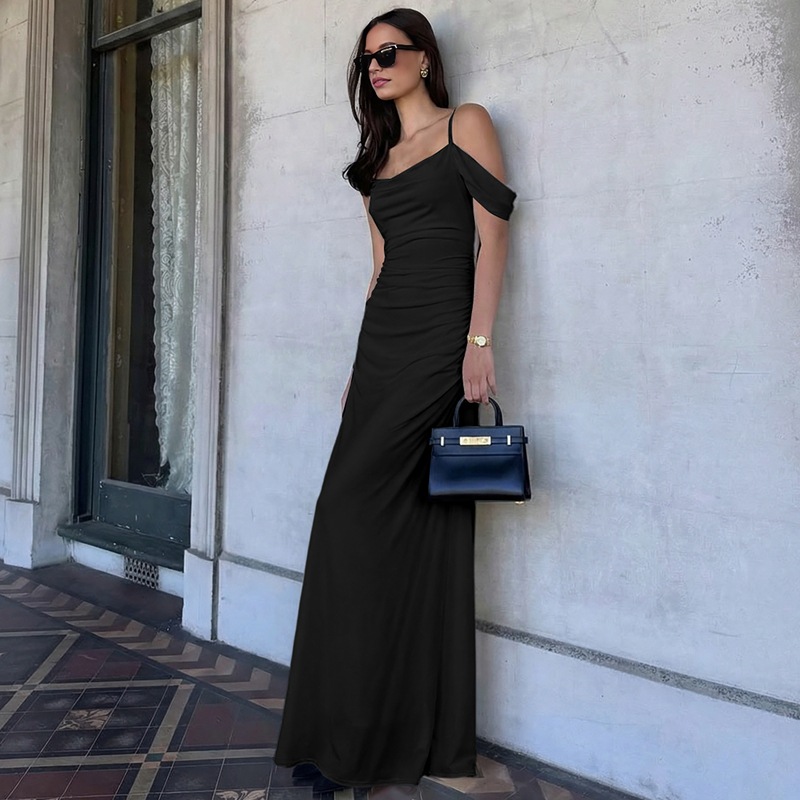 Sling fashion sexy pure European style dress for women