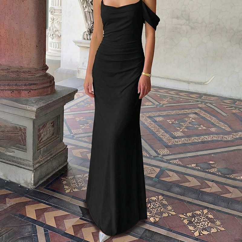 Sling fashion sexy pure European style dress for women