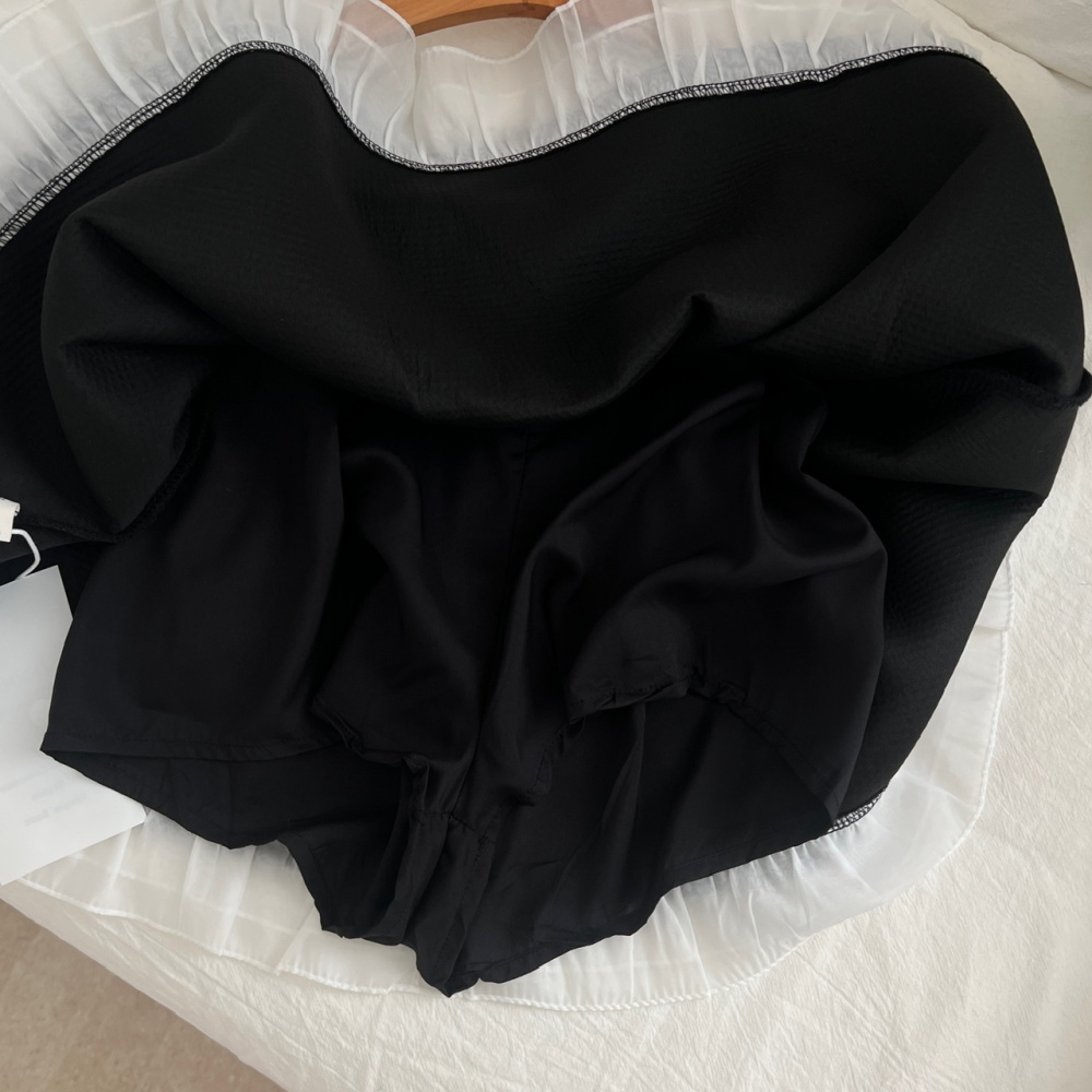 Court style France style skirt lace shirt a set for women