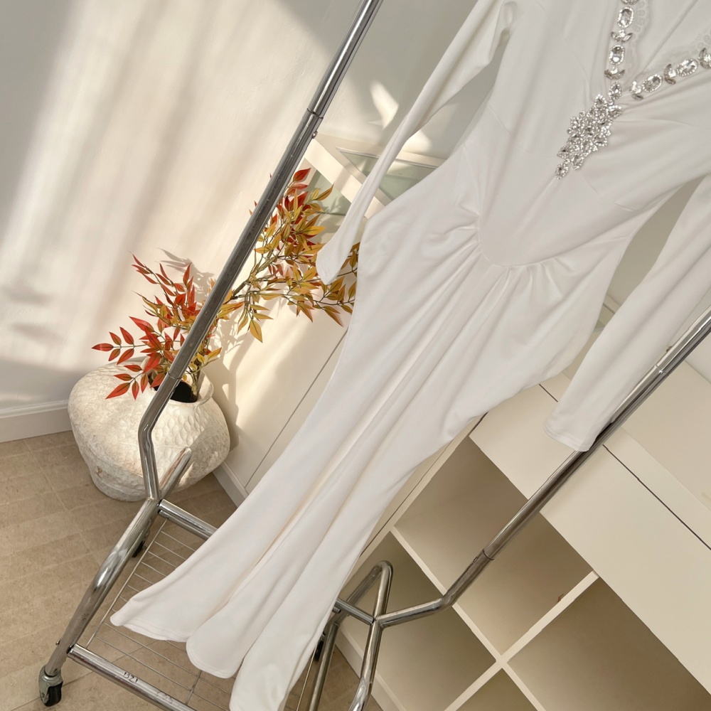 Mermaid V-neck temperament dress