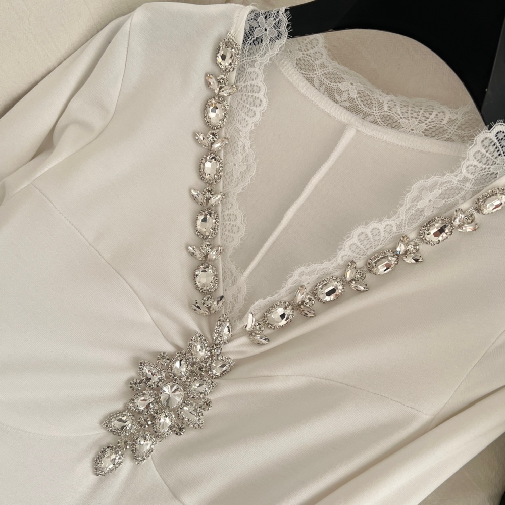 Mermaid V-neck temperament dress