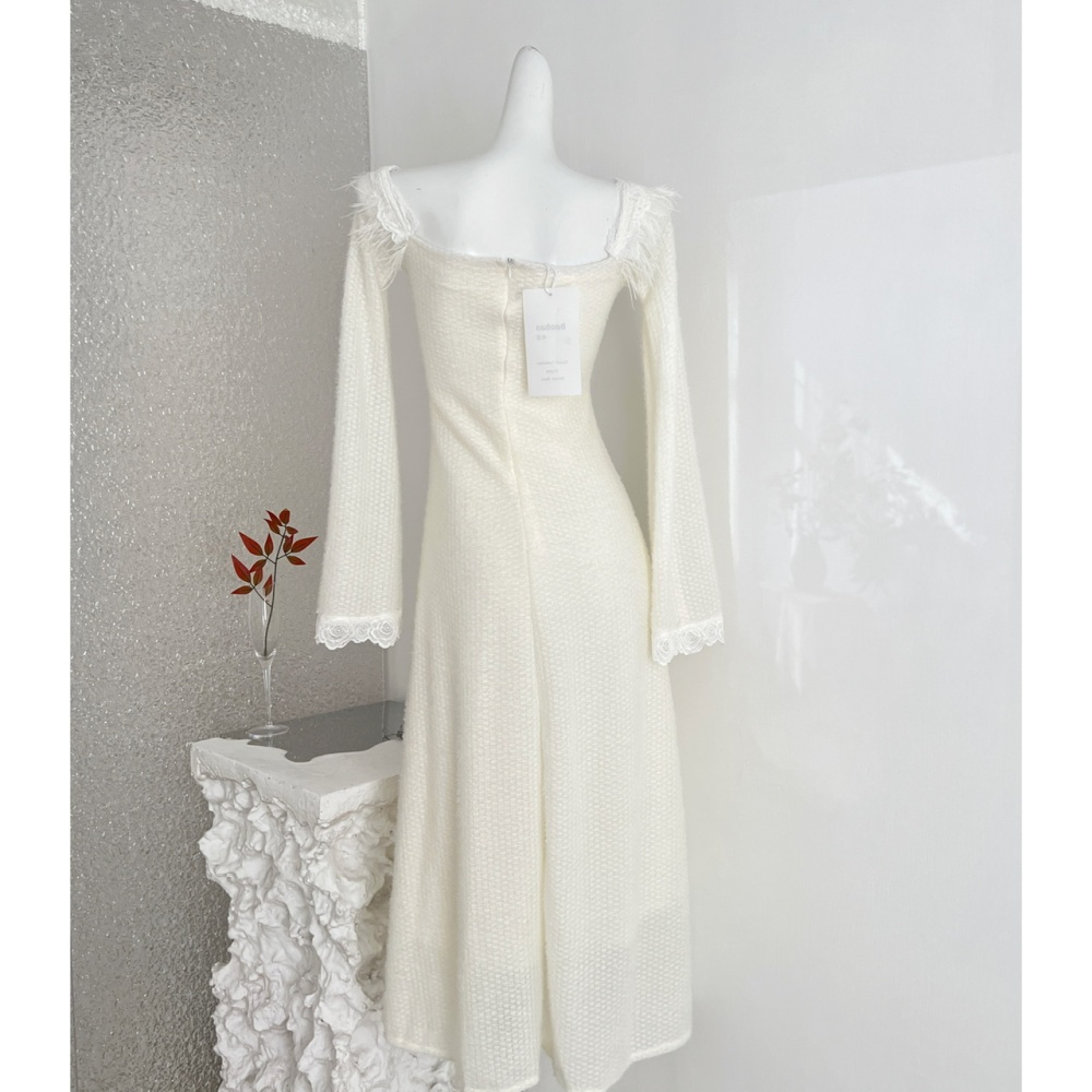 A-line lace sweet enticement slim long dress