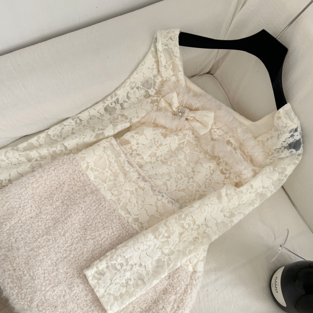 Lace small shirt elmo short skirt a set