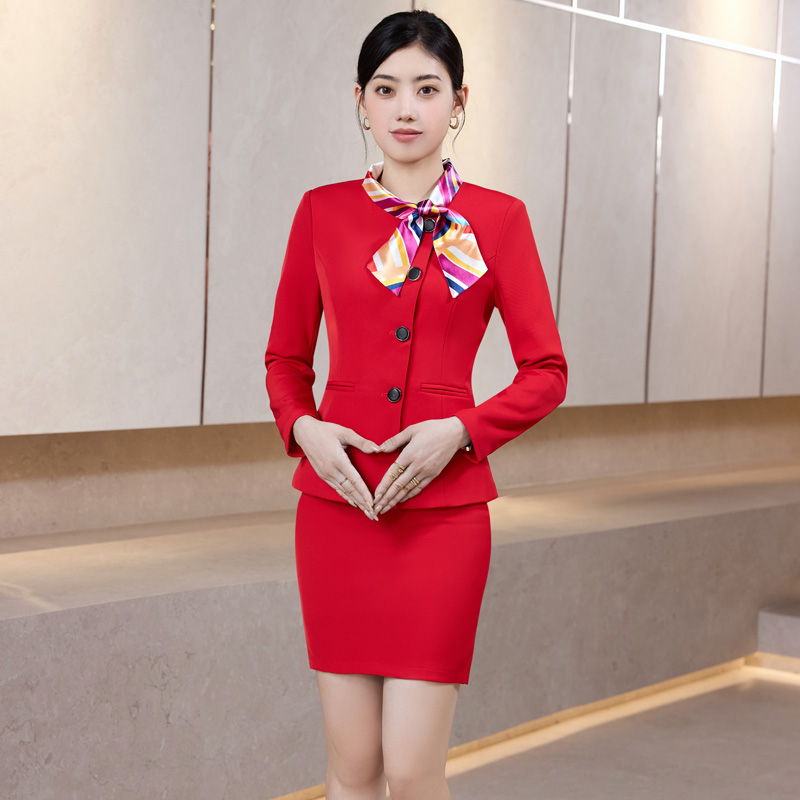 Profession business suit uniform a set for women