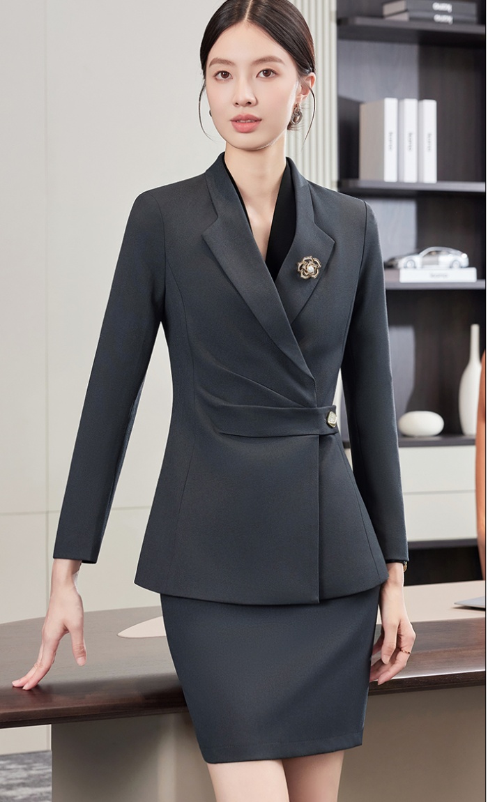 Profession coat slim short skirt a set for women