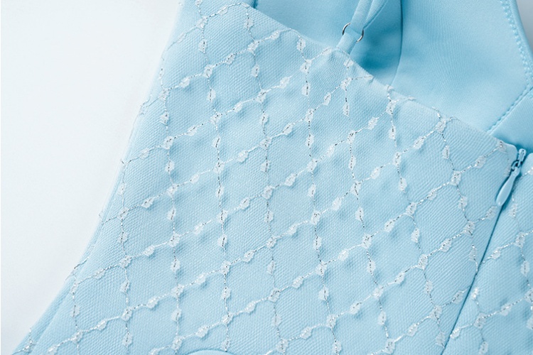 Banquet wrapped chest evening dress split long dress