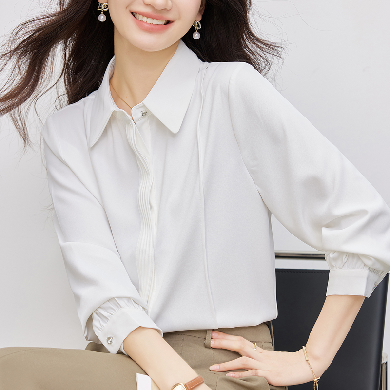 Temperament shirt all-match chiffon shirt for women
