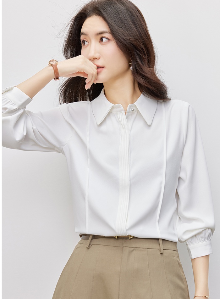 Temperament shirt all-match chiffon shirt for women