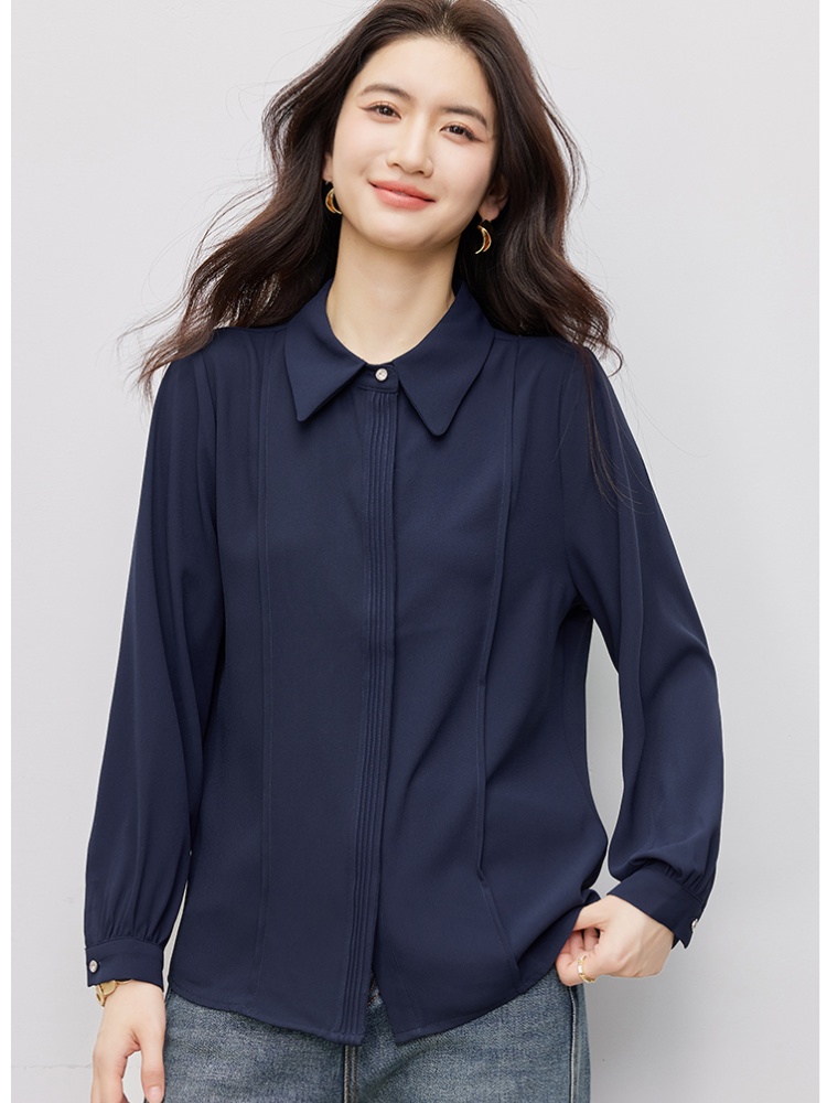 Temperament shirt all-match chiffon shirt for women
