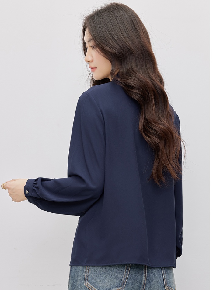 Temperament shirt all-match chiffon shirt for women