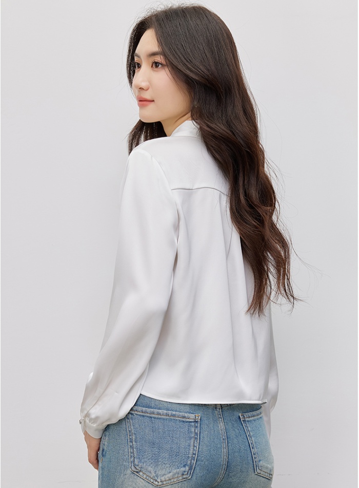 Big red pure tops fashion Western style shirt for women