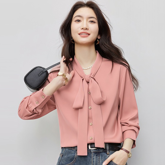Pure spring shirt fashion chiffon tops for women