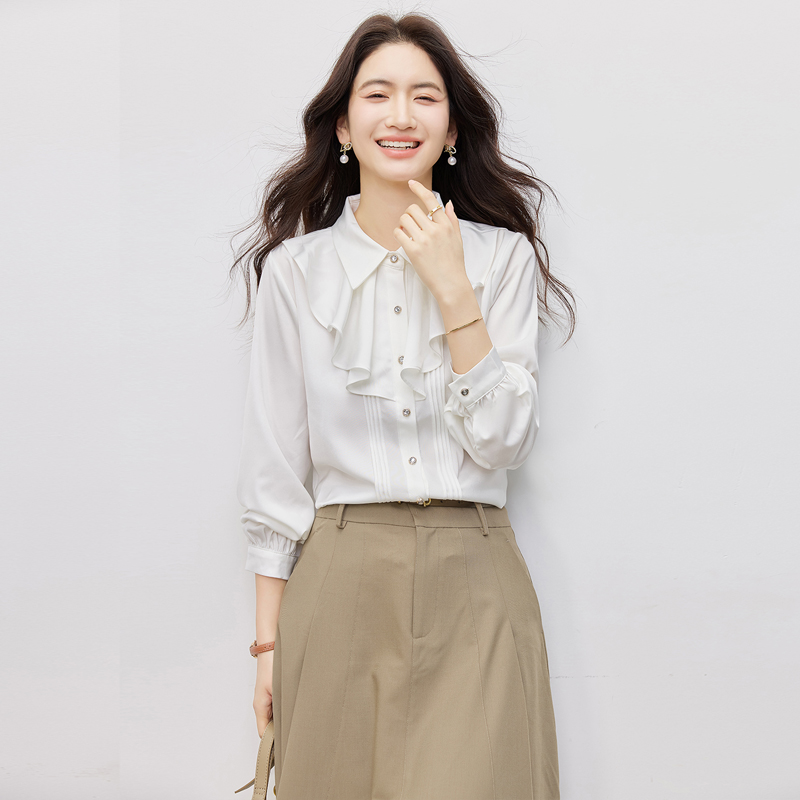 Spring Korean style fashion all-match shirt for women