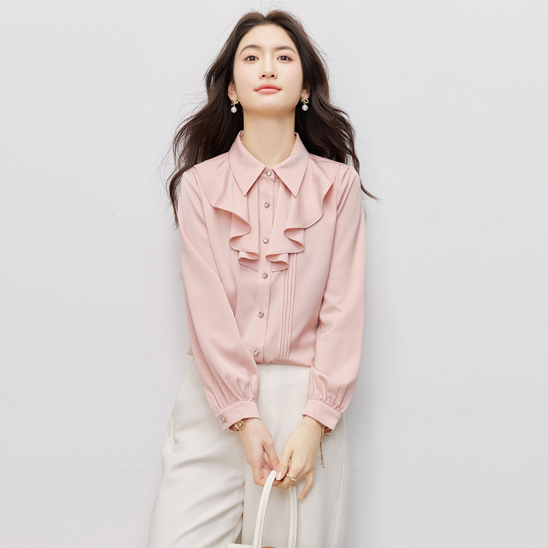 Spring Korean style fashion all-match shirt for women