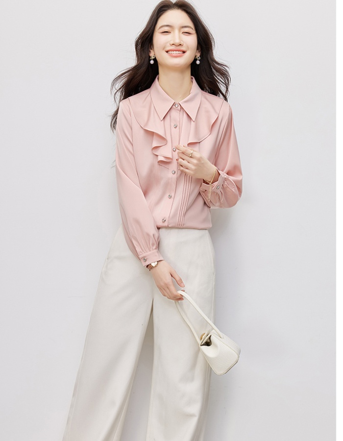 Spring Korean style fashion all-match shirt for women