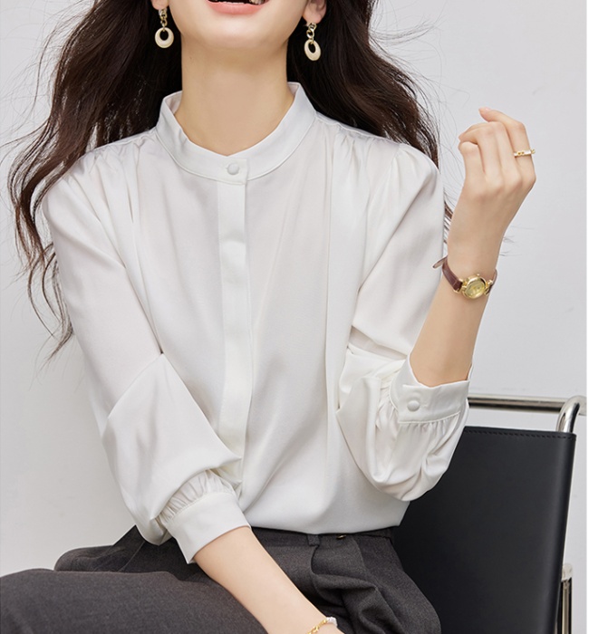 Western style long sleeve shirt purple tops for women