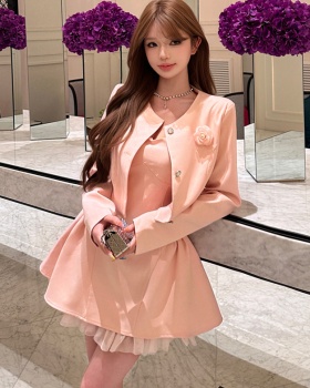 Sling sweet coat slim business suit 2pcs set for women