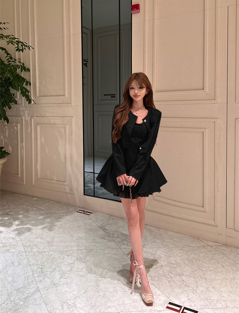 Sling sweet coat slim business suit 2pcs set for women