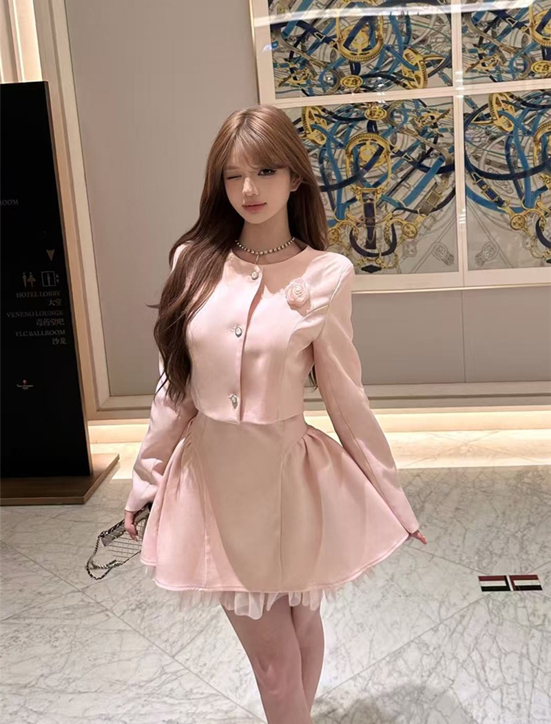 Sling sweet coat slim business suit 2pcs set for women