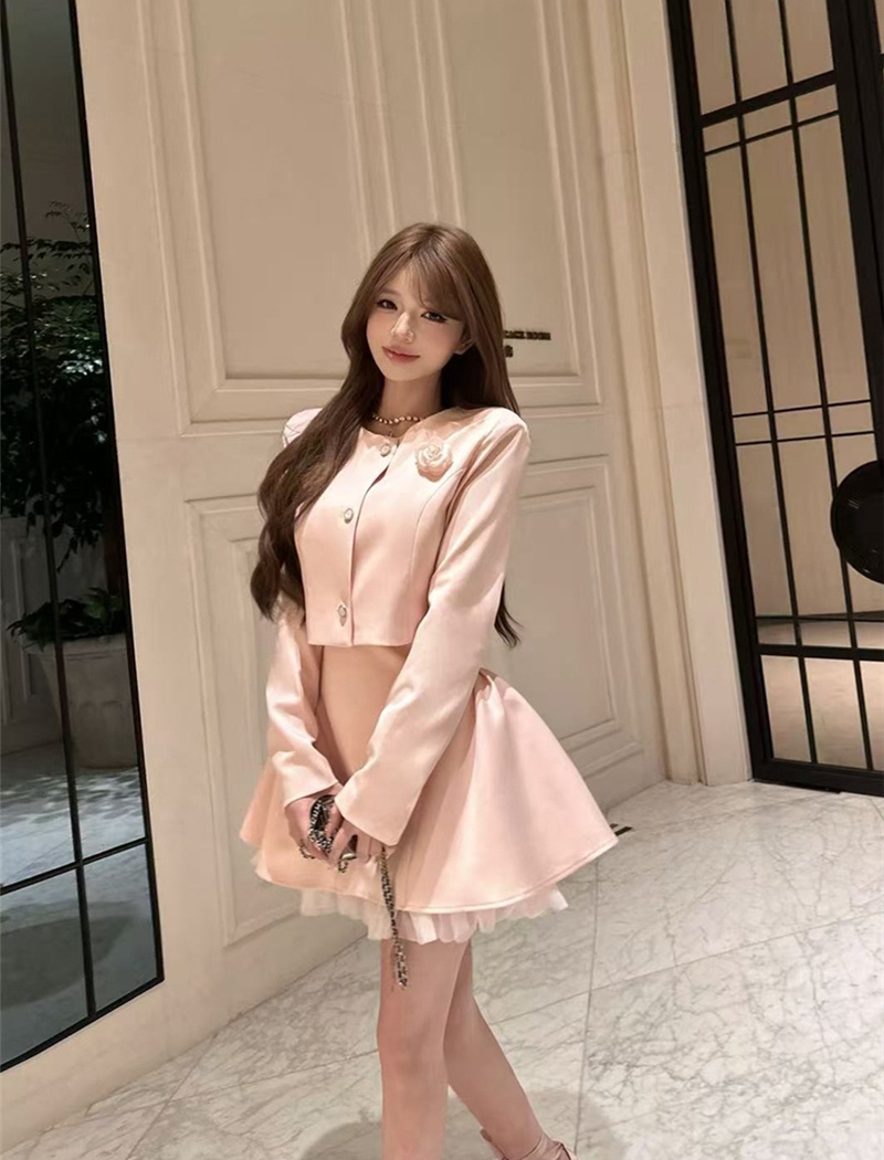 Sling sweet coat slim business suit 2pcs set for women