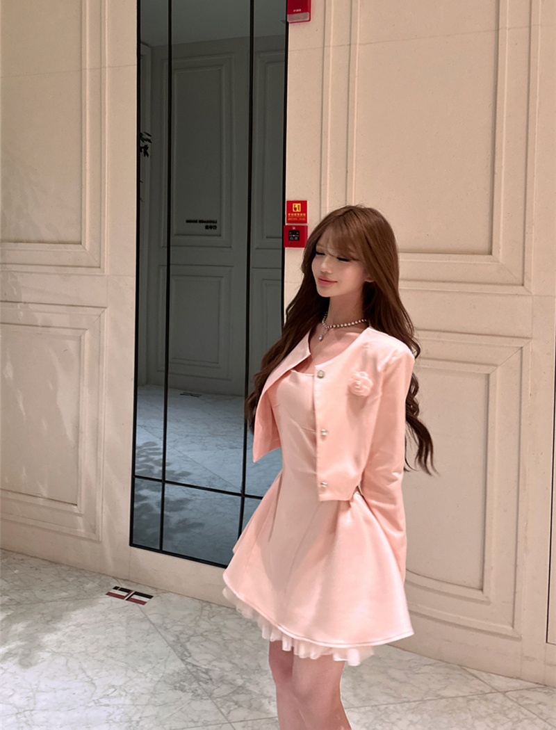 Sling sweet coat slim business suit 2pcs set for women