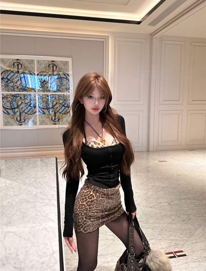 Package hip pants halter skirt 3pcs set for women