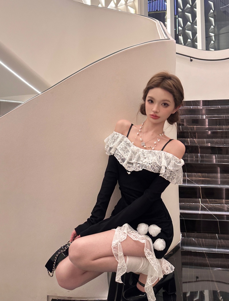 Spicegirl sexy spring fashion long sleeve dress