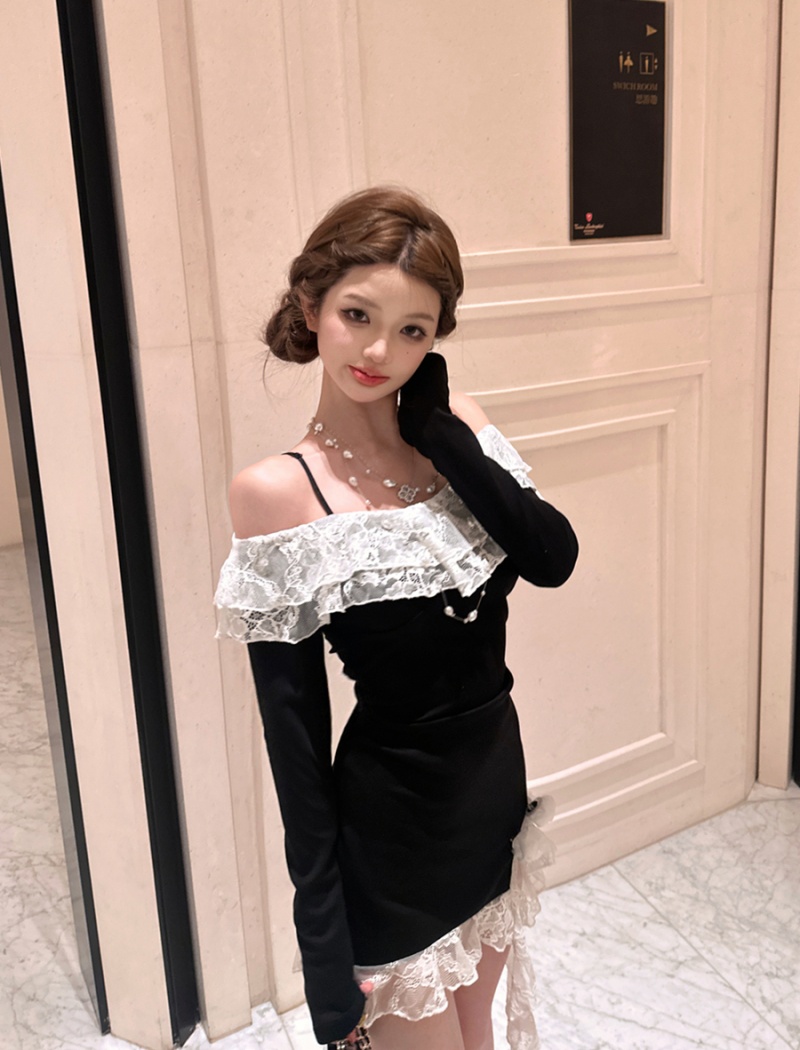 Spicegirl sexy spring fashion long sleeve dress